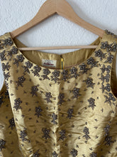 Load image into Gallery viewer, Vintage Gold Beaded Top
