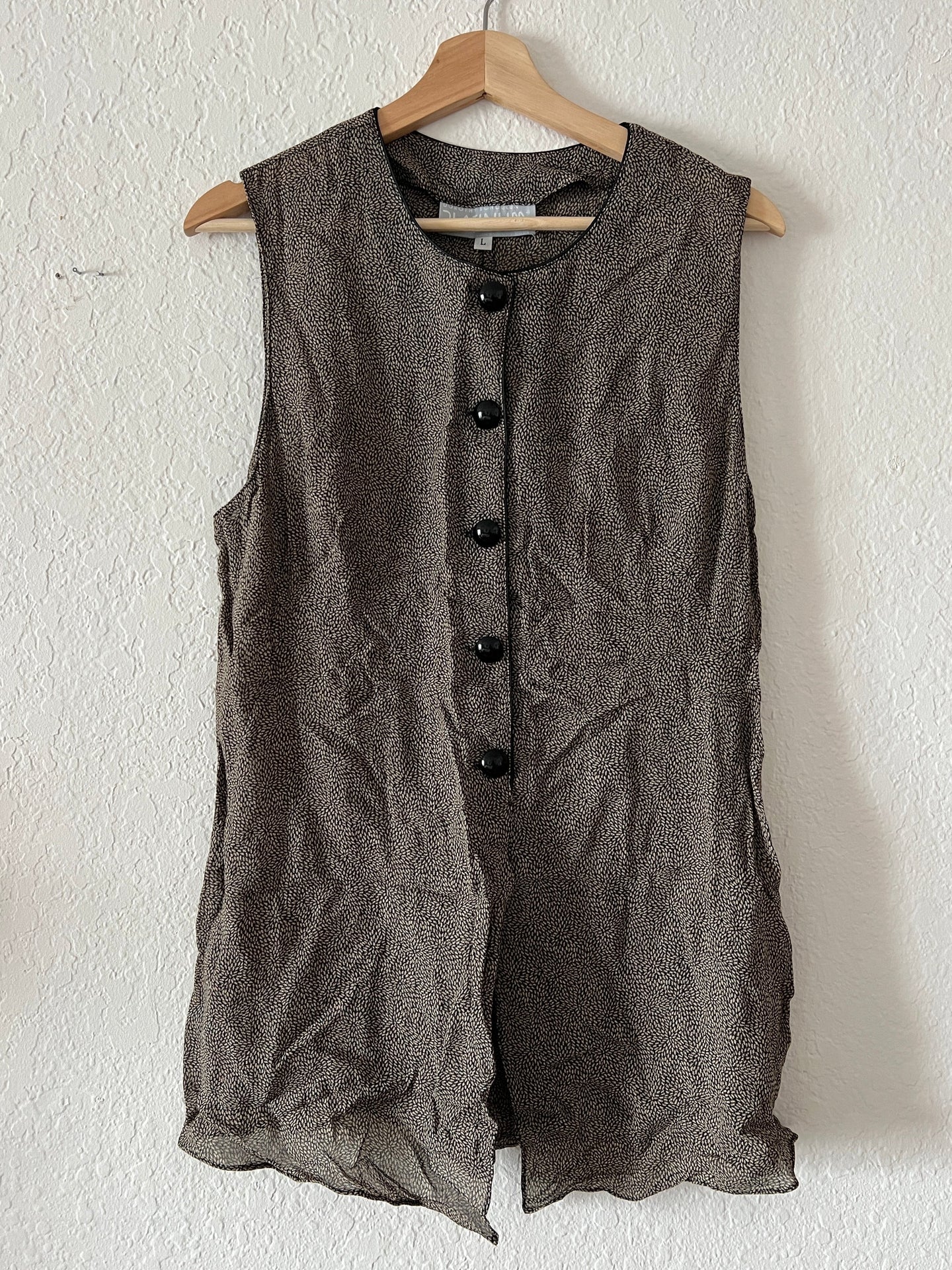 Vintage Button Up Tunic Top