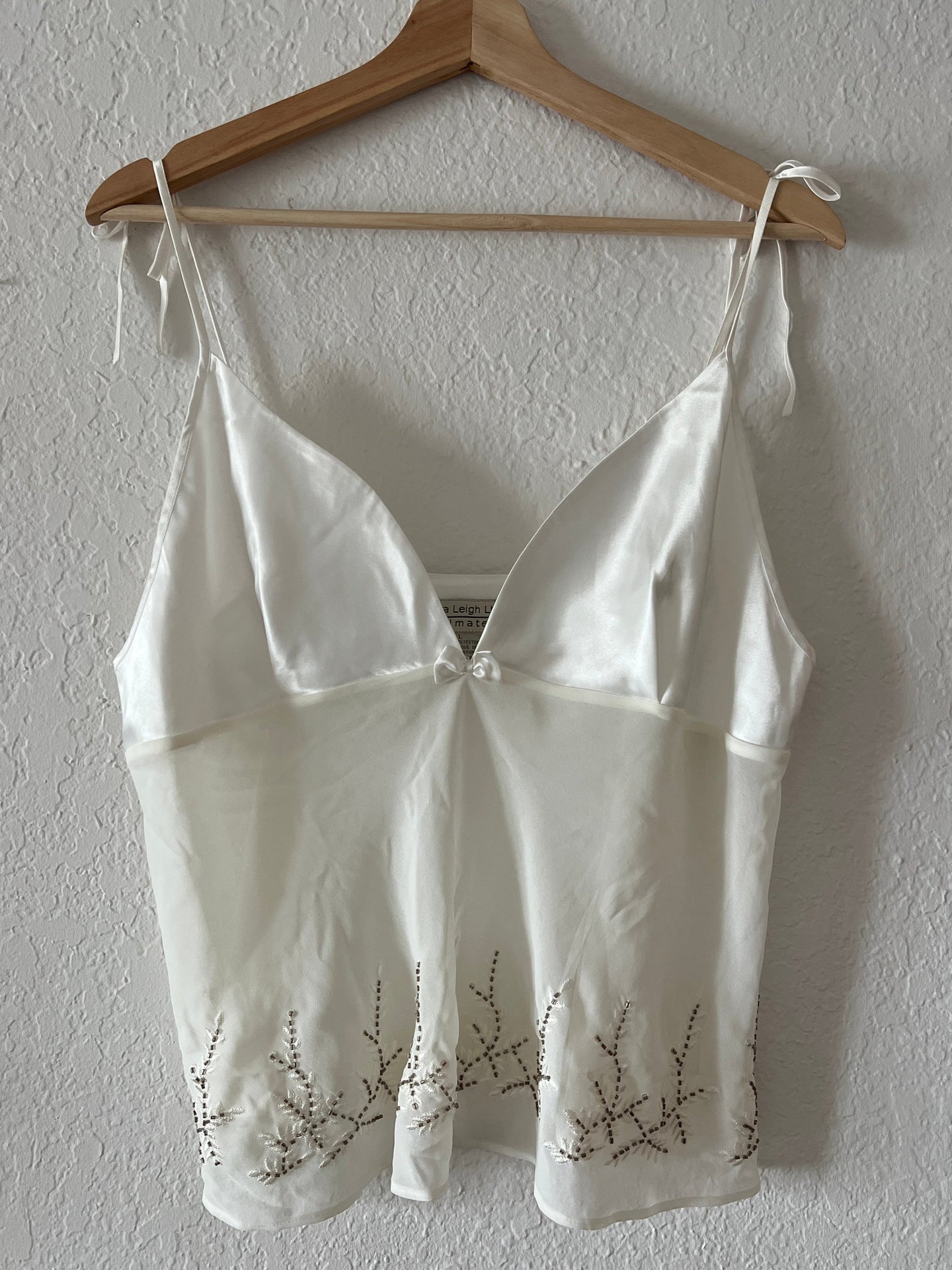 Vintage Sheer Beaded Cami Top