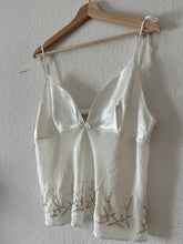 Load image into Gallery viewer, Vintage Sheer Beaded Cami Top
