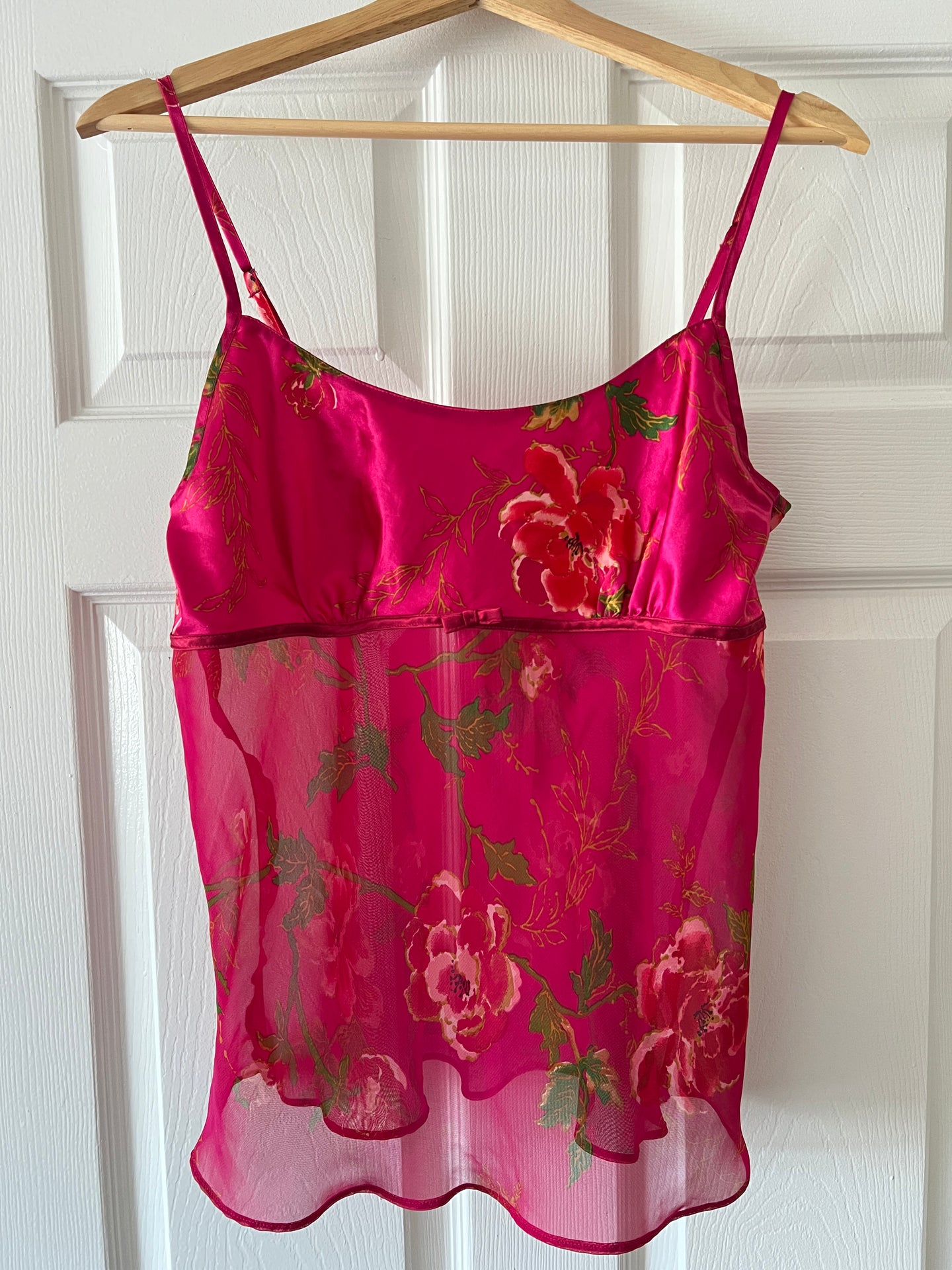 Vintage Sheer Pink Cami Top