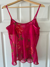 Load image into Gallery viewer, Vintage Sheer Pink Cami Top
