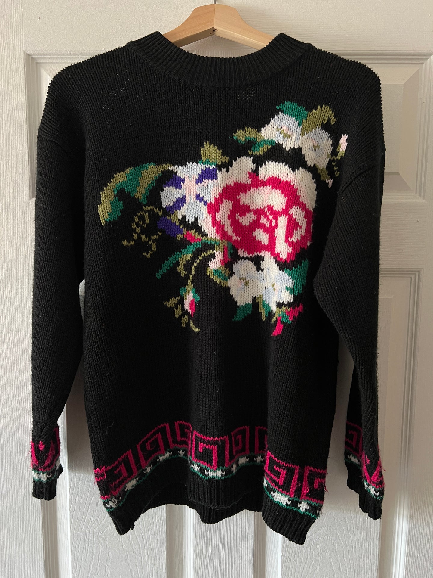 Vintage Floral Sweater