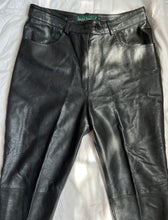 Load image into Gallery viewer, vintage black leather pants
