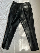 Load image into Gallery viewer, vintage black leather pants
