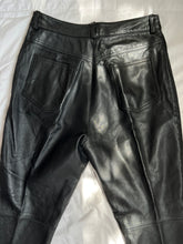 Load image into Gallery viewer, vintage black leather pants
