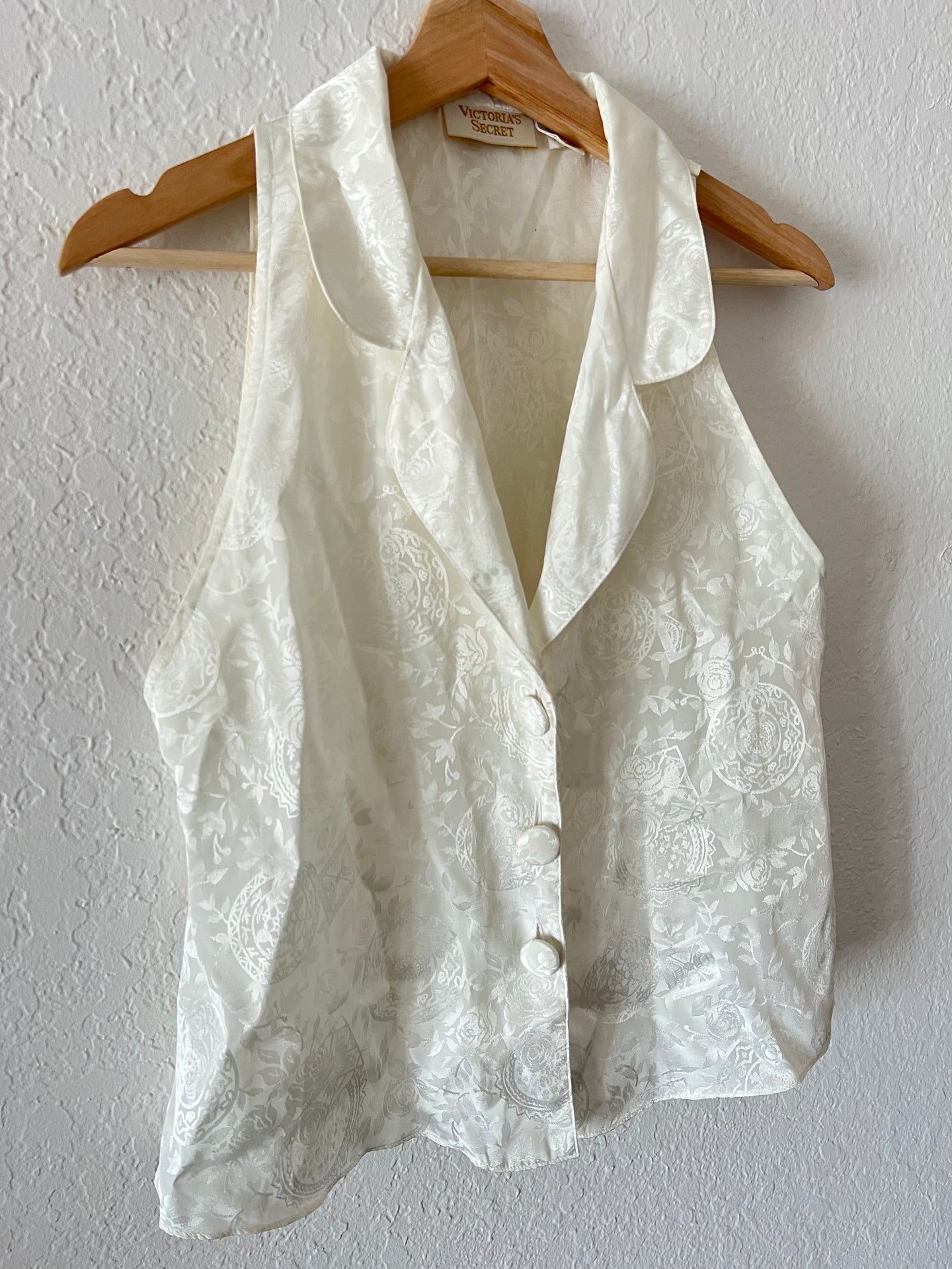 Vintage Ivory Vest Top