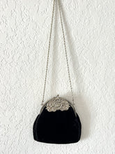 Load image into Gallery viewer, Vintage Black Velvet Purse
