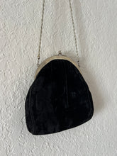 Load image into Gallery viewer, Vintage Black Velvet Purse
