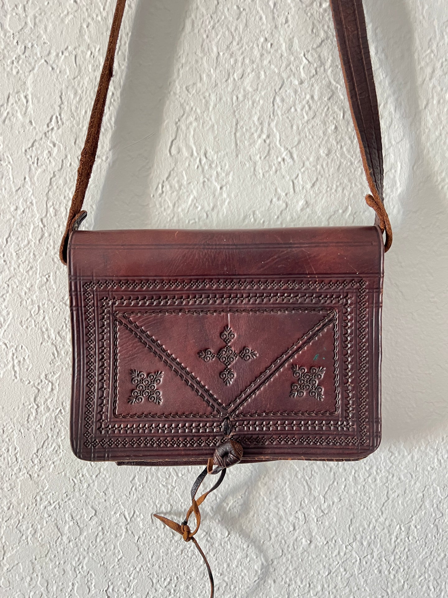 Vintage Brown Leather Purse