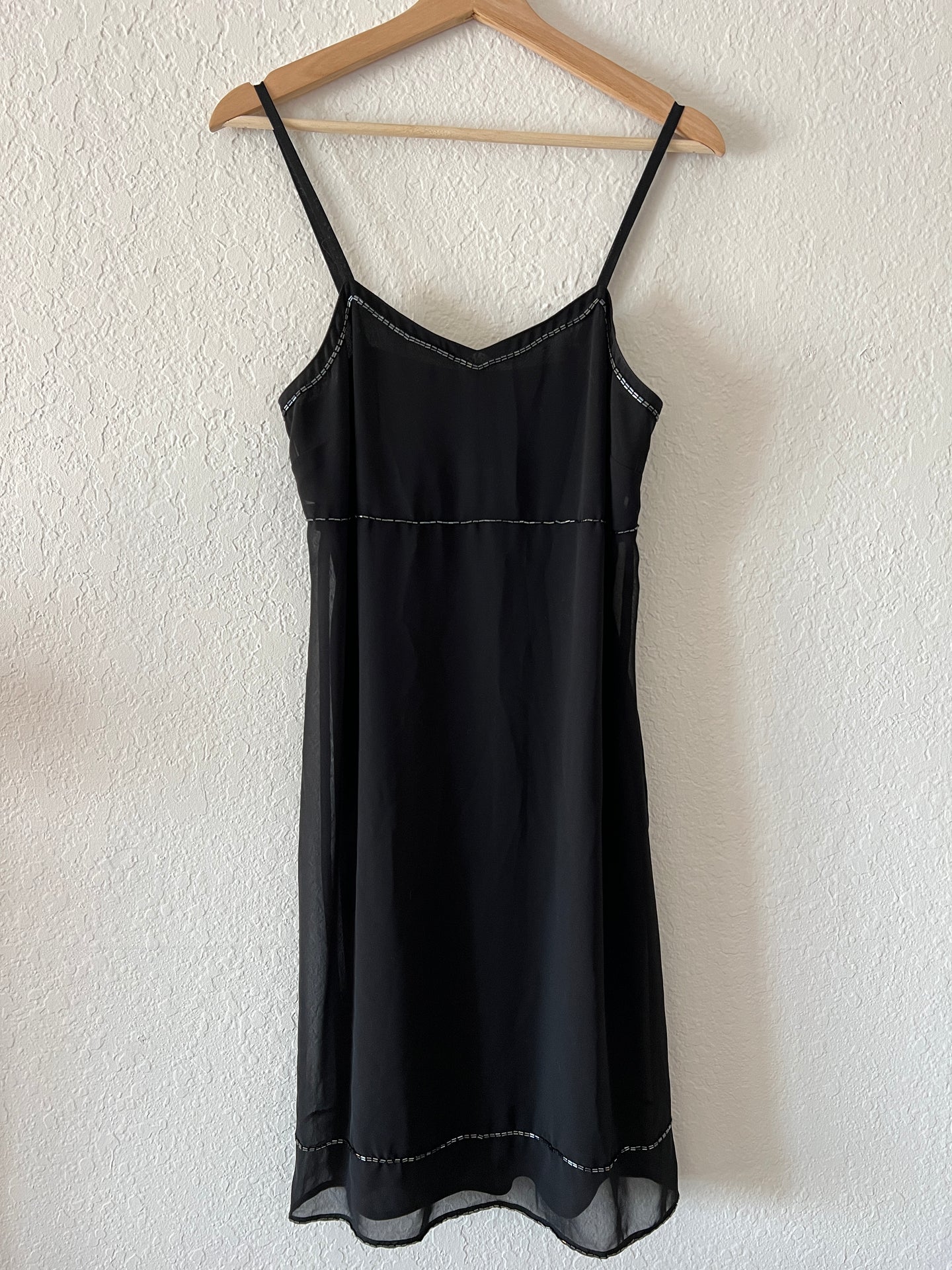 Vintage Black Beaded Dress