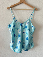 Load image into Gallery viewer, Vintage Blue Floral Cami Top
