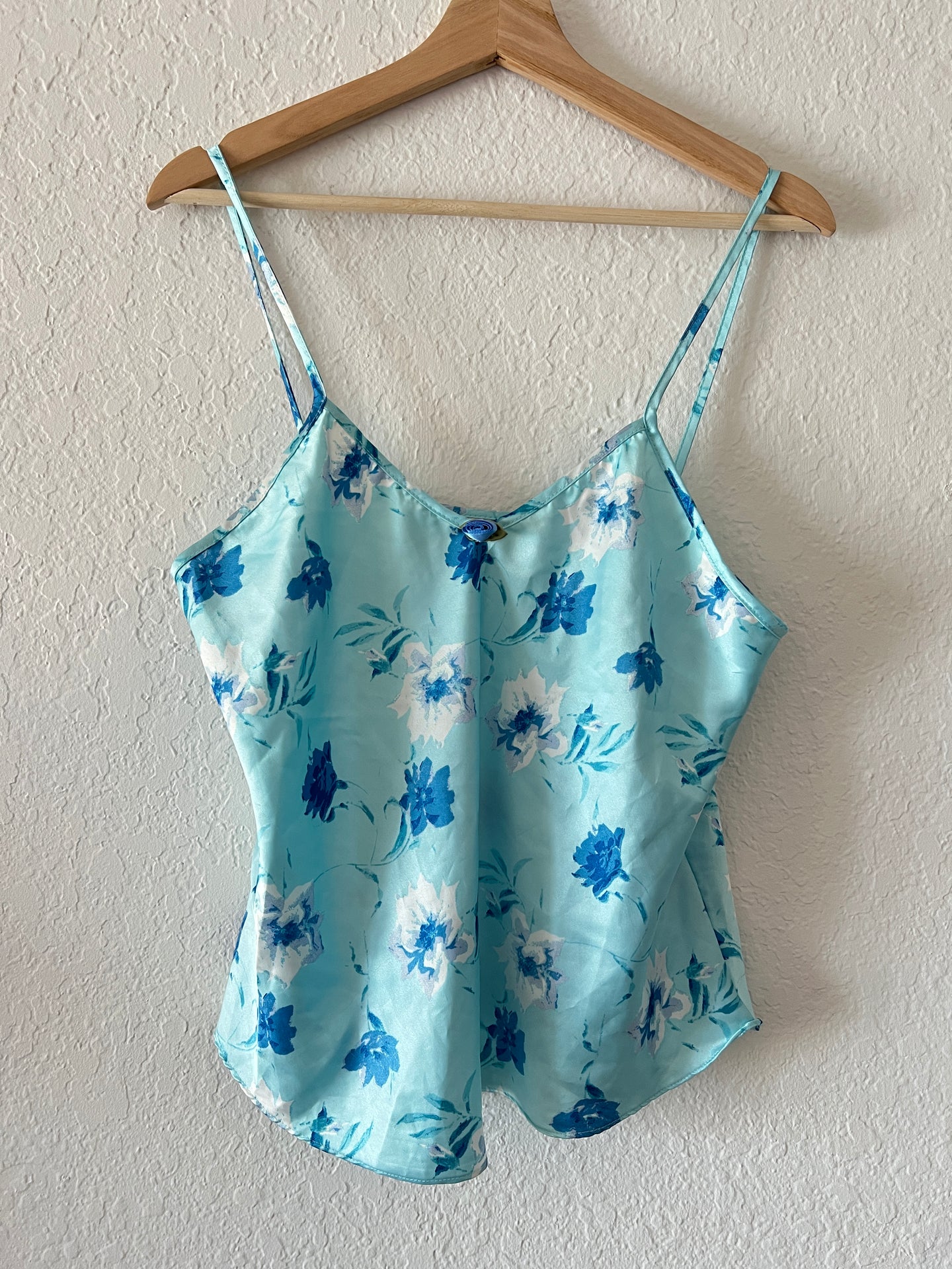 Vintage Blue Floral Cami Top